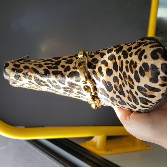 Coach Leopard Print Calf Hair Ankle Boots size 7.5 New with tags and box - Picture 2 of 4